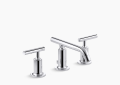 Kohler K-14410-4-CP Purist Widespread Bathroom Sink Faucet - Polished Chrome