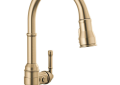 DELTA® 9190-CZ-DST Broderick™ Pulldown Kitchen Faucet, 1.8 gpm Flow Rate, Brilliance® Champagne Bronze, 1 Handles, 1 Faucet Holes, Function: Traditional, Domestic, Commercial/Residential