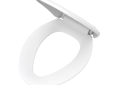 Gerber® G0099213 Toilet Seat with Cover, Elongated Bowl, Closed Front, Polyprolylene, White, Adjustable Hinge, Import