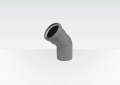Centrotherm Eco Systems InnoFlue® ISEL1245 Elbow, 45 deg, Polypropylene, Domestic