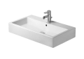 DURAVIT 0454700030 45470 Vero Furniture Washbasin With Overflow and Faucet Deck, Rectangle Shape, 27-1/2 in L x 18-1/2 in W x 6-1/2 in H, Wall Mounting, Ceramic, White, Import