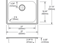 Elkay® GE125213 Dayton® Kitchen Sink, Satin, Rectangle Shape, 21 in L x 15-3/4 in W Bowl x 5-1/4 in D Bowl, 3 Faucet Holes, 25 in L x 21-1/4 in W x 5-3/8 in H, Drop-In Mounting, Stainless Steel