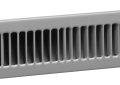 Hart and Cooley 420-212-W 2" x 12" Steel Toe Kick Grille - White