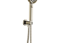 Brizo® 88898-PN Levoir™ 4-Function Hand Shower, 4 in Dia, 1.75 gpm Flow Rate, 60 to 82 in L Hose, 1/2-14 NPT Connection, Polished Nickel, Import