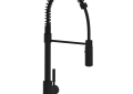 Rohl R7521MB Lux Side Handle Stainless Steel Pro Pulldown Kitchen Faucet - Matte Black