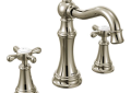 Moen TS42114NL Weymouth Two Handle Cross Bathroom Faucet - Polished Nickel