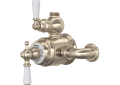 Perrin & Rowe U.5550L-STN Thermostatic Trim Plate Era, 1.75 gpm Shower, Nickel