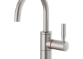Brizo® 61320LF-H-SS Solna® Instant Hot Faucet, 1 gpm at 60 psi Flow Rate, Stainless Steel, 1 Handle, Import