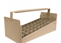 Jones Stephens N70050 Steel Nipple Caddy Tray - Holds 7 Assortments of 1/2 inch Nipples