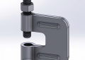 Empire 21LG0038 C-Clamp With Locknut, 3/8-16 Rod, 400 lb Load, Carbon Steel, Electro-Galvanized