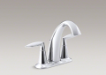 Kohler K-45100-4-CP Alteo Centerset Two-Handle Bathroom Faucet - Polished Chrome