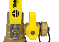 Nibco H-50436 Webstone Pro-Pal Brass 1-1/2 inch Female Union x 1-1/2 inch Sweat Full Port Ball Valve with Drain