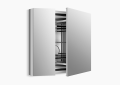 Kohler K-99009-NA Verdera Aluminum Medicine Cabinet with Adjustable Magnifying Mirror and Slow-close Door
