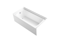 Sterling 71171110-0 60 inch x 30 inch x 16 inch Ensemble Series Bath Tub with Left-Hand Drain - White
