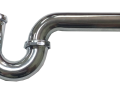 CSB International 115BCP 1-1/2 inch 17 Gauge Brass "P" Trap with Deep Escutcheon less Cleanout - Polished Chrome