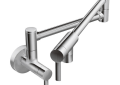 Moen S665 Modern Chrome Two-Handle Pot Filler Kitchen Faucet - Chrome