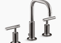 Kohler K-14406-4-TT Purist(R) Widespread Bathroom Sink Faucet with Lever Handles, 1.2 GPM - Vibrant Titanium