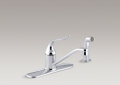 Kohler K-15172-F-CP Coralais Kitchen Faucet with Sidespray - Polished Chrome