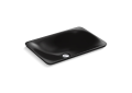 Kohler® 7799-7 Carillon™ Wading Pool® Vessel Bathroom Sink, Rectangular Shape, 21-1/8 in W x 14-9/16 in D x 6-1/8 in H, Above-Counter/Wall Mount, Vitreous China, Black