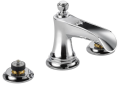 Brizo® 65361LF-PCLHP Rook™ Widespread Lavatory Faucet, 1.5 gpm, 3 in H Spout, 6 to 16 in Center, Polished Chrome, Pop-Up Drain, Import, Commercial