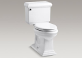 Kohler K-3818-0 Memoirs Classic Comfort Height Two-Piece Elongated Toilet - White
