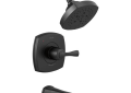 DELTA® T14476-BL 14 Series Tub and Shower, 1.75 gpm Shower, Matte Black