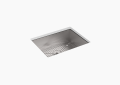 Kohler K-3822-1-NA Vault Medium Single-Bowl Kitchen Sink with Single Faucet Hole
