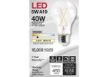 SATCO® S12409 TRIAC Dimmable LED Lamp, 5 W, 40 W Incandescent Equivalent, E26 Medium LED Lamp, A19 Shape, 450 Lumens