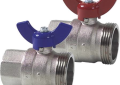 Viega 15056 Package of 2 1-1/4 inch FIPS Union x 1 inch MIPS Manifold Ball Valves