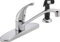 Peerless Faucets P115LF Single Handle Kitchen Faucet with Side Spray - Chrome