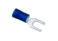 IDEAL® 83-7161 Insulated Vinyl Spade Terminal, 16 to 14 AWG, 8 in Stud, Tin Plated Brass