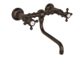 Rohl® A1405/44XMTCB-2 Acqui Traditional Low Level Bathroom Faucet, 1.2 gpm Flow Rate, Tuscan Brass