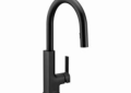 Moen® S72308BL STo™ Kitchen Faucet, 1.5 gpm Flow Rate, Matte Black, 1 Handles, 1 Faucet Holes, Function: Traditional, Domestic