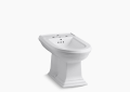 Kohler K-4886-0 Memoirs Vertical Spray Bidet with 4 Faucet Holes - White