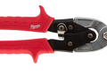 Milwaukee 48-22-4512 Left Cutting Offset Aviation Snips with Red Handle Inserts