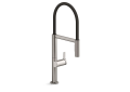Kohler® 28267-VS Components® Semi-Professional Kitchen Faucet, 1.5 gpm Flow Rate, Vibrant Stainless, 1 Handles, 1 Faucet Holes, Dual-Function Function