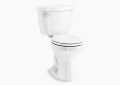 Kohler K-31641-0 Cimarron(TM) Comfort Height(TM) Two-Piece Round-Front 1.28 GPF Chair Height Toilet - White