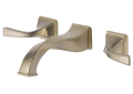 Brizo® 65830LF-BN Virage® Lavatory Faucet With Overflow, Commercial, 1.5 gpm Flow Rate, 8 in Center, Brushed Nickel, 2 Handles, Grid Strainer Drain, Function: Traditional