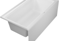 DURAVIT 700441000000090 Architec Bathtub, Soaking, Rectangle Shape, 60 in L x 30 in W, Left Drain, White, Import
