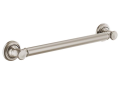 Brizo® 69410-NK Round Traditional Decorative Grab Bar, 18 in L x 1-1/4 in Dia, Brilliance® Luxe Nickel, Metal, Import