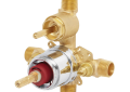 Speakman® CPV-PB-DV Sentinel Mark II® Pressure Balance Valve, 1/2 in MNPT/C Inlet x 1/2 in MNPT/C Outlet, 1.75 gpm Flow Rate, Brass Plated Body, Import