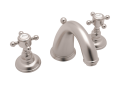 ROHL A2108XMSTN-2 San Julio C-Spout Widespread Bathroom Faucet - Satin Nickel