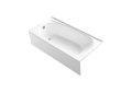 Sterling 71041110-0 60 inch x 29 inch x 15 inch Performa Series Bath Tub with Left-Hand Drain - White