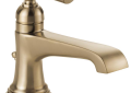 Brizo® 65060LF-GL Rook® Lavatory Faucet, 1.5 gpm Flow Rate, 3-1/16 in H Spout, 1 Handle, Metal Pop-Up Drain, 1 Faucet Hole, Luxe Gold, Function: Traditional
