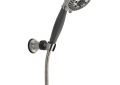 DELTA® 55445-SS Wall Mount Hand Shower, 3 in Dia 5 Shower Head, 2 gpm Flow Rate, 60 in L Hose, Stainless Steel, Import