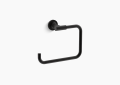 Kohler K-14441-BL Purist(R) Towel Ring - Matte Black