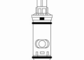 Moen® 14891 Universal Replacement Cartridge, For Use With Chateau® 4902 2-Handle Garden Tub Faucet, Domestic