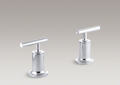 Kohler T14429-4-CP Deck- or Wall-Mount High-Flow Bath Trim, Lever Handles