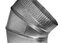 Southwark 113-8 8" 26 Gauge Warm Air 45 Degree Flat Oval Elbow