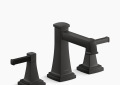 Kohler K-27399-4K-BL Riff(R) Widespread Bathroom Sink Faucet, 1.0 GPM - Matte Black